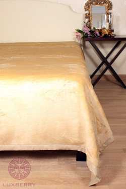 Плед-покрывало 220x240 Luxberry Silk янтарный Португалия