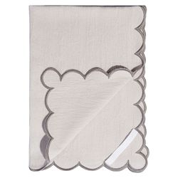 Набор кухонных полотенец с контрастным кантом серого цвета из коллекции Trendy Ruffles, 50х70 см