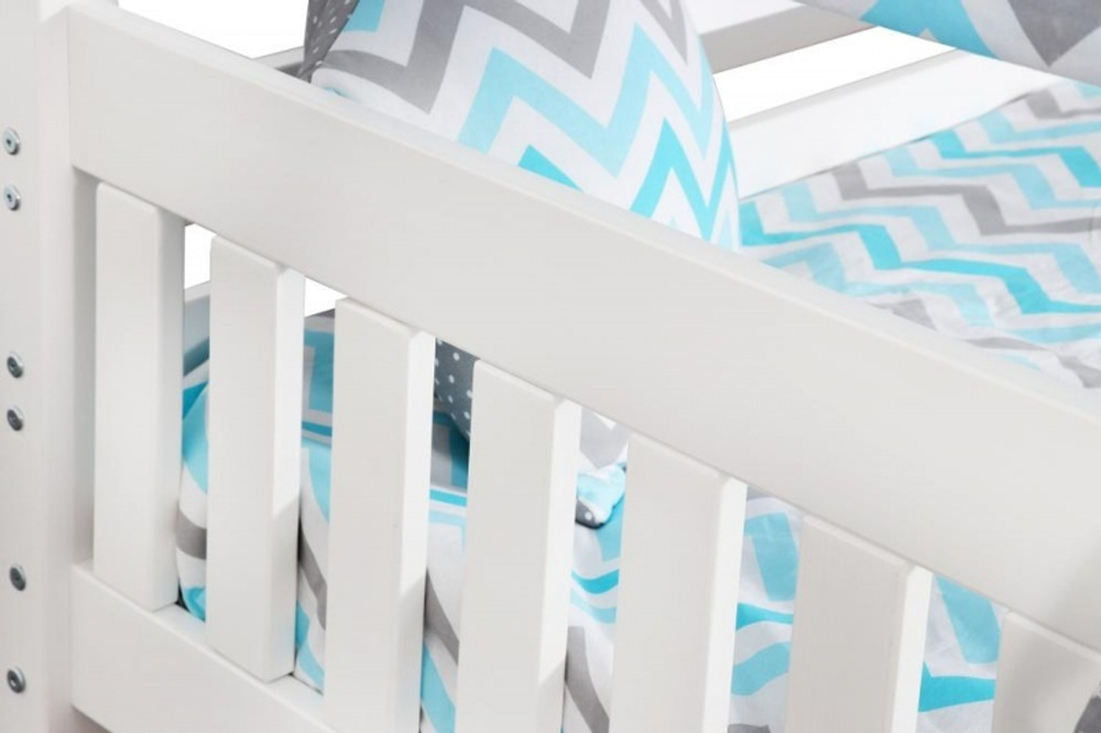 Ассоль кровать с надстройкой 1600х700 (белый)