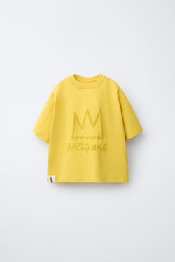 ZARA ФУТБОЛКА BASQUIAT®, ЖЕЛТЫЙ