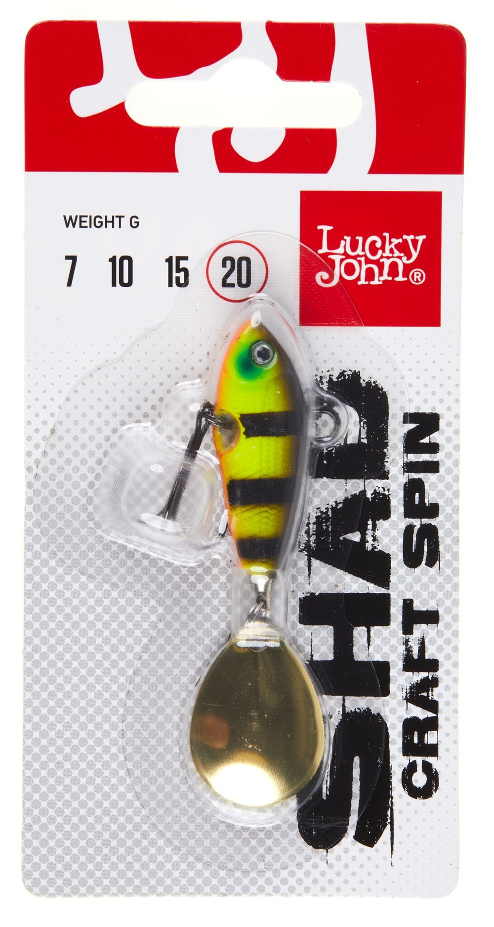 Тейл-спиннер Lucky John SHAD CRAFT SPIN 20.0г  004 в блистере