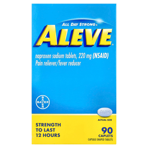 Aleve, Напроксен в таблетках, 220 мг, 90 капсул