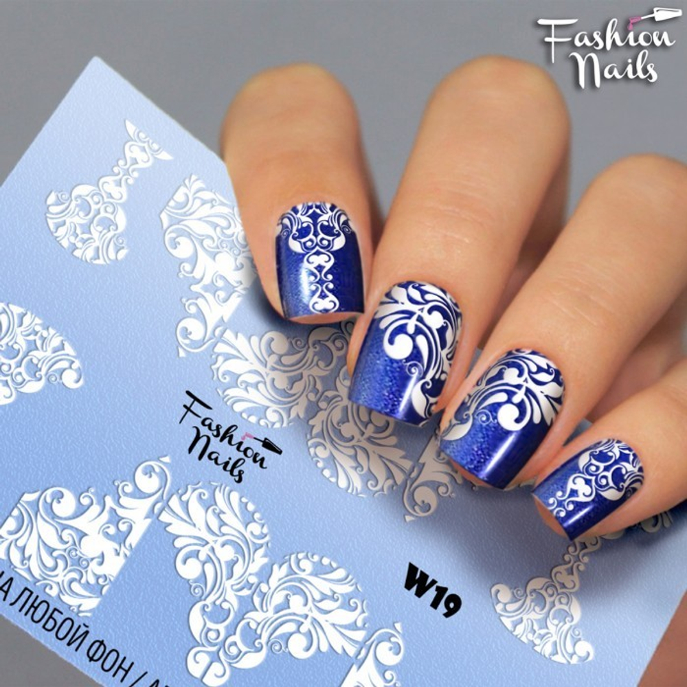 Слайдер-дизайн Fashion Nails Серия W № 19