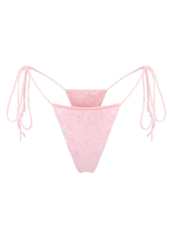 Вязаные плавки стринги zephyr розовый