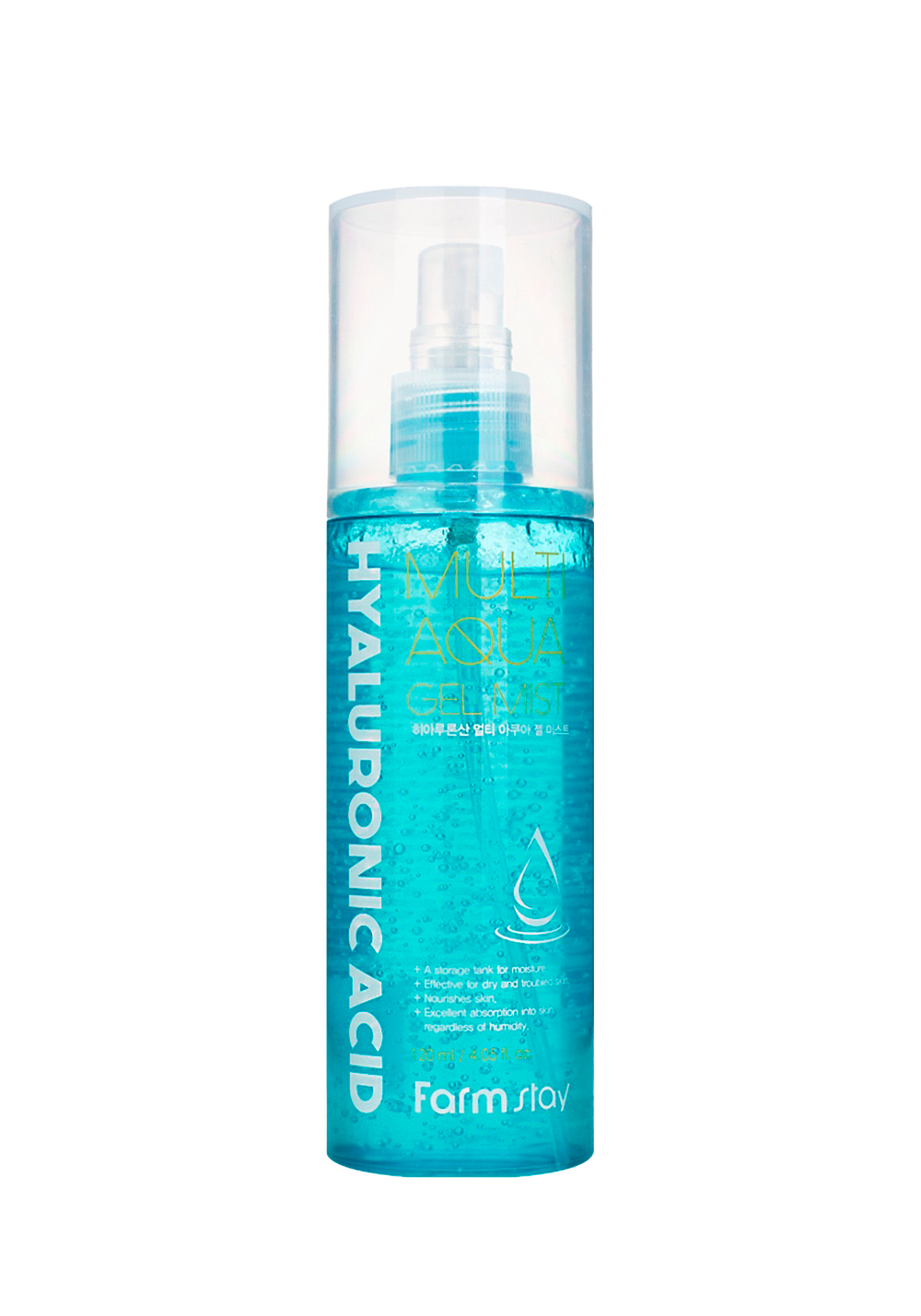 FarmStay Hyaluronic Acid Multi Aqua Gel Mist Гель-спрей для лица с гиалуроновой кислотой