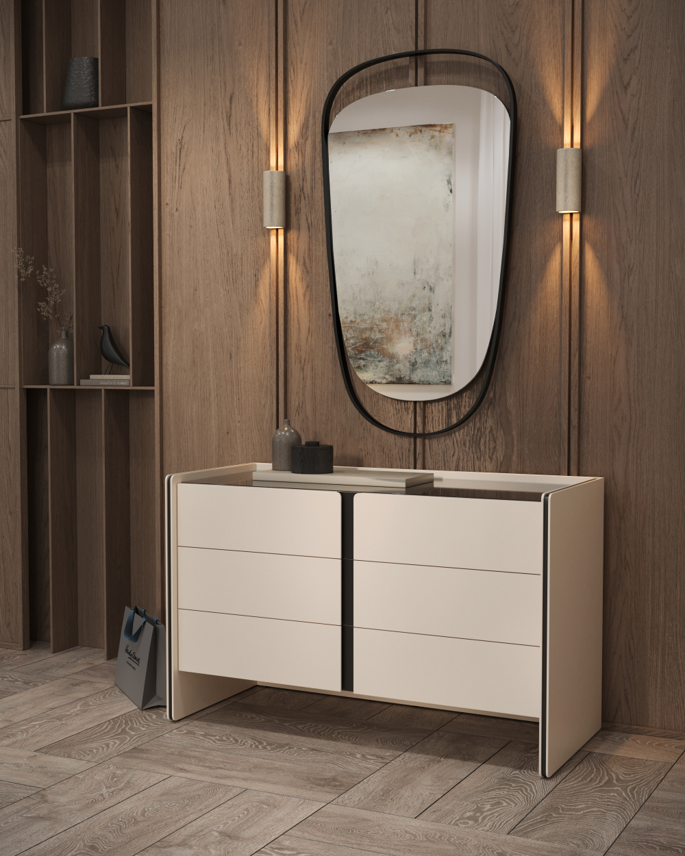 Velvet комод (1200) 3 ящика