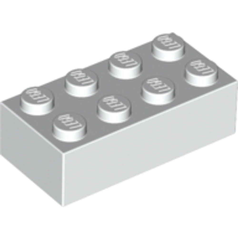 Lego Кирпич 2х4 (белый) 3001 / 300101
