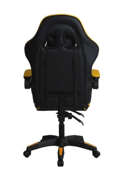 Кресло игровое Gramber Е08 Экокожа черная/Экокожа желтая