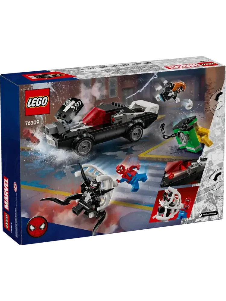 Конструктор Marvel 76309 Человек-паук против маслкара Венома