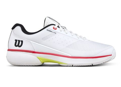 Мужские теннисные кроссовки Wilson Rush Lite 5 Clay - white/black/infrared