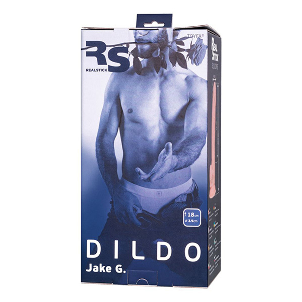 Телесный фаллоимитатор 20,5см ToyFa RealStick Silicone Jake G 9420012