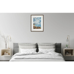 Картина авторская акварельная в паспарту 30х40 см на стену для интерьера "Небеса"