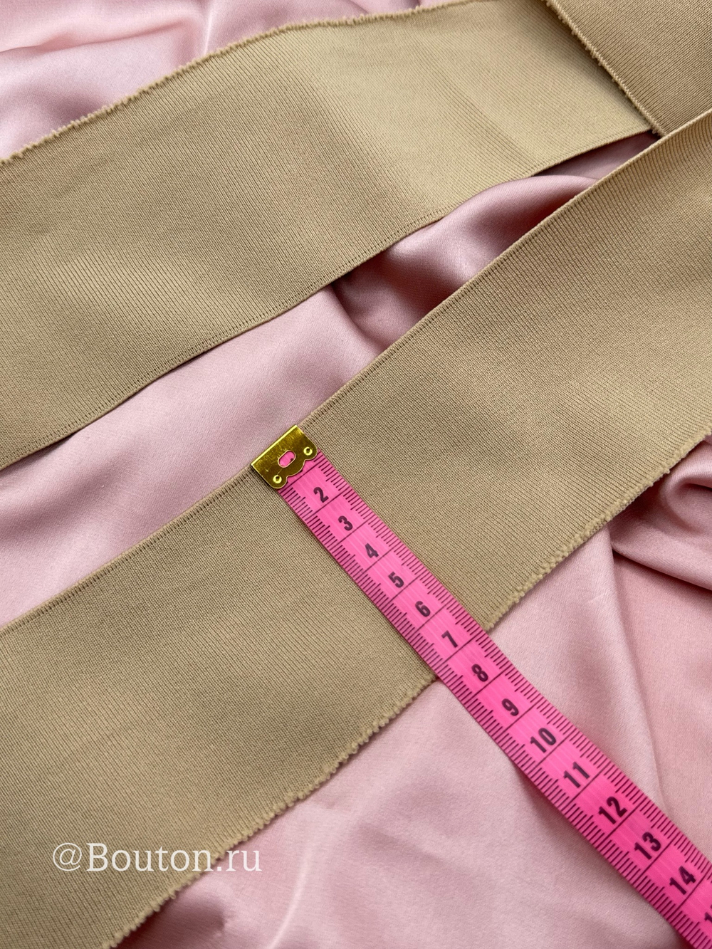 Подвяз трикотажный бежевый 0,9 м, ширина 7 см