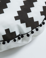 Пуф All Ø60 белый черный