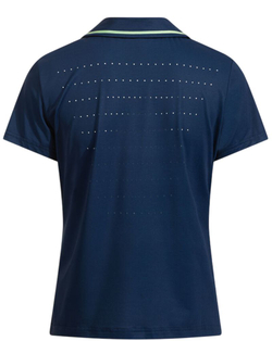 Женское теннисное поло Joma Challenge Short Sleeve - navy blue