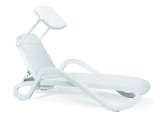 Шезлонг Alfa белый