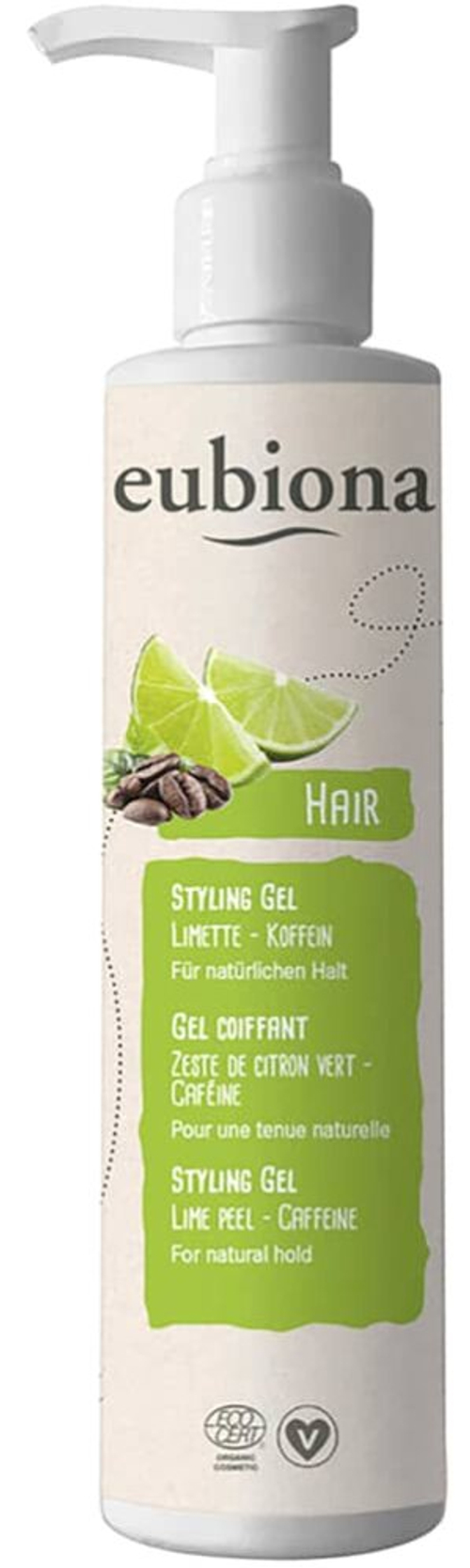 Гель для укладки волос Eubiona со вкусом лайма и кофеина, 200 мл