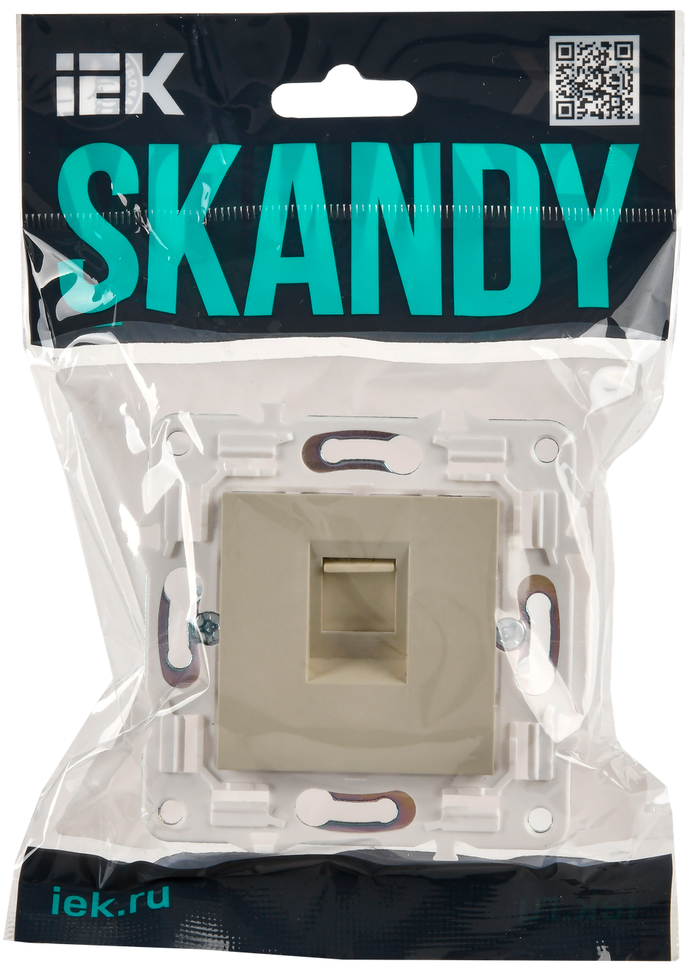SKANDY Розетка компьютерная RJ45 кат.6 SK-K02B бежевый IEK