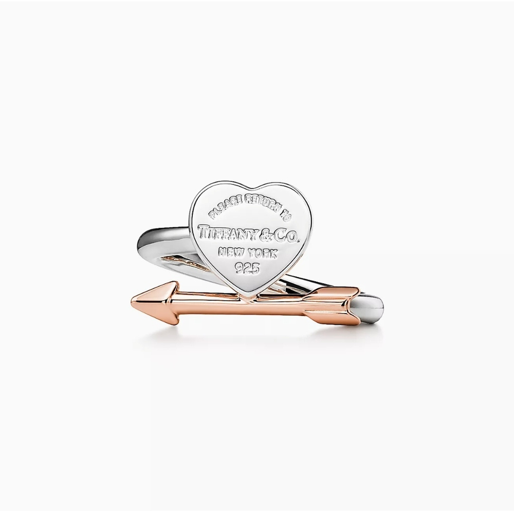 Кольцо из серебра 925 , в форме сердца со стрелой Tiffany, Тиффани. 💝👑В наличии
