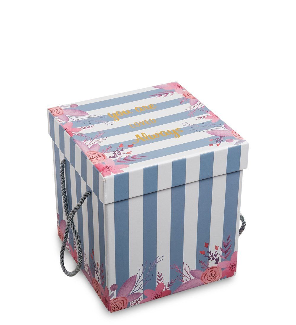 WG-43/2-B Коробка подарочная «Куб» цв.голубой