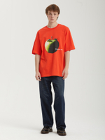Мужская Футболка Oversize Apple Print