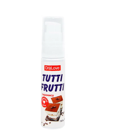 Вкусовой лубрикант на водной основе Tutti Frutti со вкусом тирамису 30г