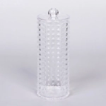 Диспенсер для ватных дисков «КАПЕЛЛА», прозрачный, 7.3*19см