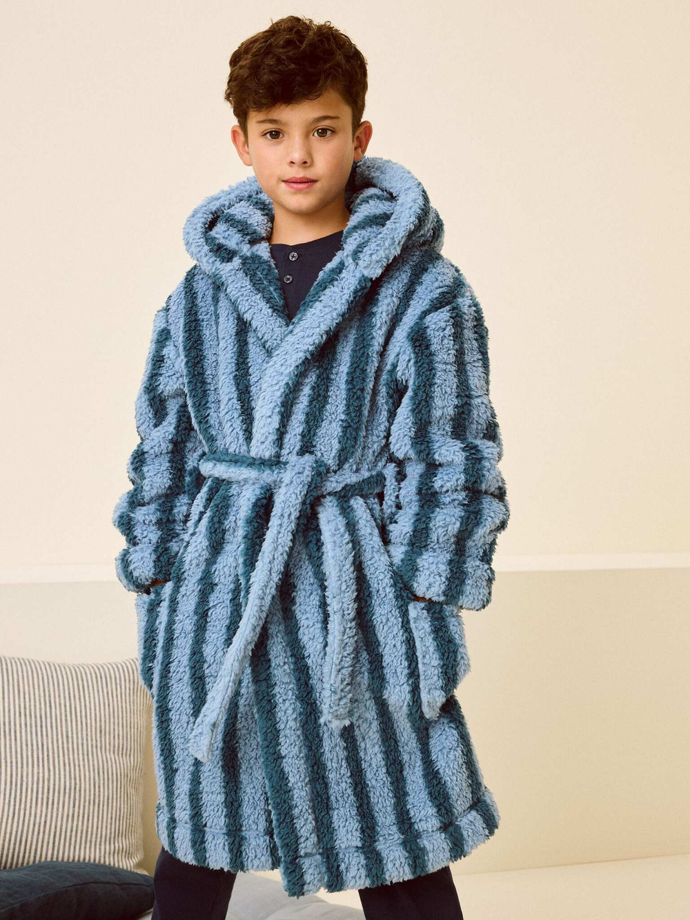 Халат флисовый для мальчика Next E47-996, Синий