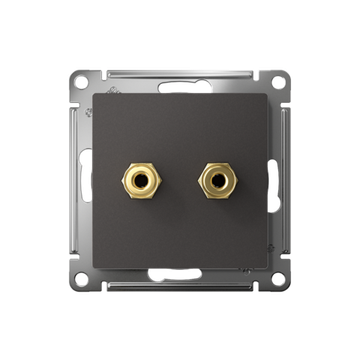 Аудиорозетка двойная AtlasDesign базальт SE ATN001487