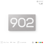 Номер на дверь 902, табличка на дверь для офиса, квартиры, кабинета, аудитории, склада, серая 120х70 мм, Айдентика Технолоджи