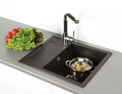 Мойка SCHOCK Optima 45D Cristalite 580х500 альпина