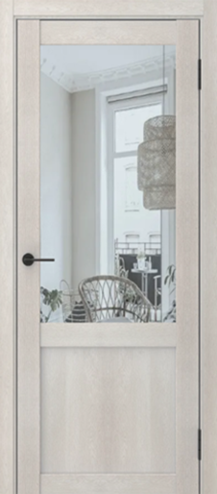 Межкомнатная дверь Фрамир Canva 2 PO Прозрачное Дуб мраморный