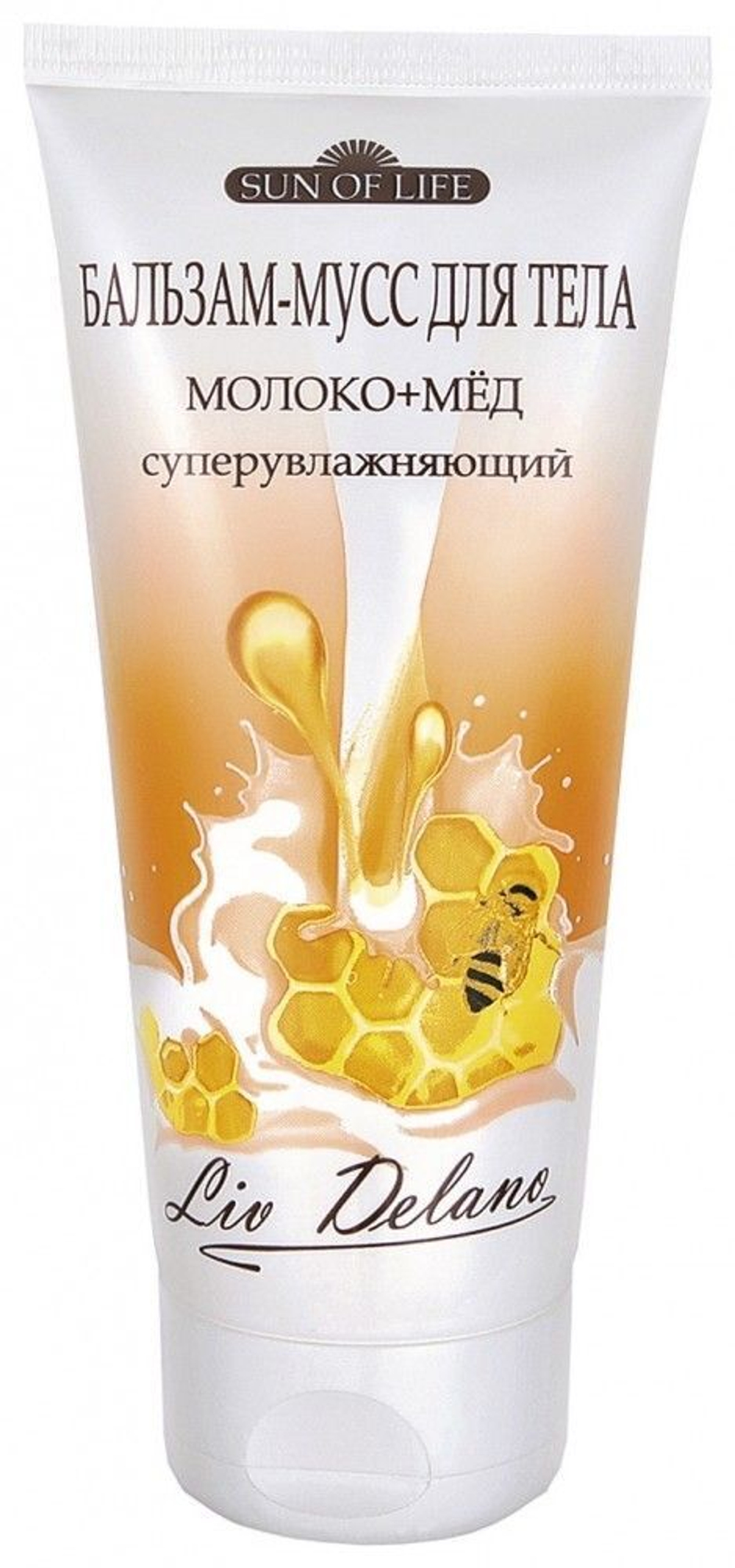 Liv Delano Sun Of Life Бальзам-мусс для тела МОЛОКО+ МЁД суперувлажняющий 200 мл
