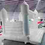 Белоснежный надувной батут - фотозона и реквизит для свадебных торжеств и праздников, 4*4*2,75 м