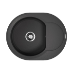 кухонная мойка Omoikiri Sakaime 60E-BL Tetogranit/черный