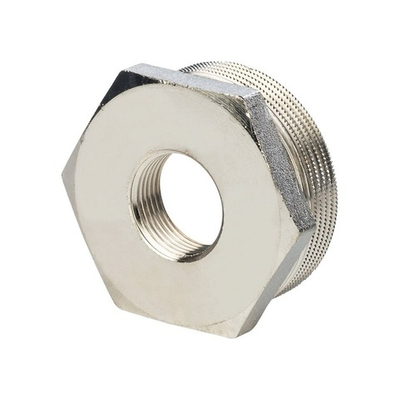 Футорка STOUT SFT 0029 - 1"1/2 x 3/4" (для стальных труб, латунь никелированная)