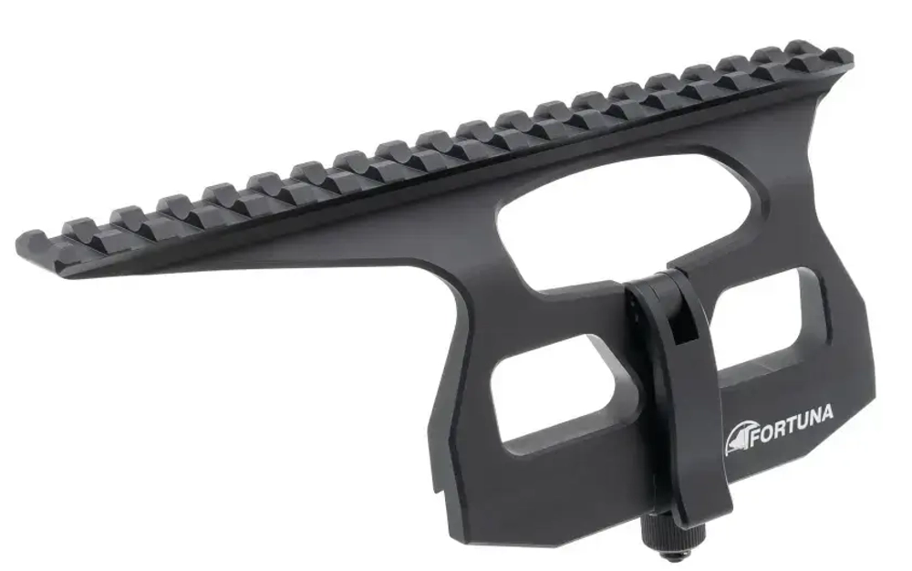 Б/с боковой кронштейн (Фортуна) Fortuna на Тигр/СВД/АК, база Picatinny, 19 слотов