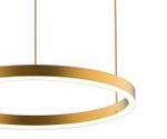 Подвес Тор матовое золото d40 h150 Led 24W (3000K) 2 типа крепления
