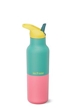 Термобутылка Klean Kanteen Rise Vac Classic Flip Sport 16oz (473 мл) Turquoise Kaleidoscope