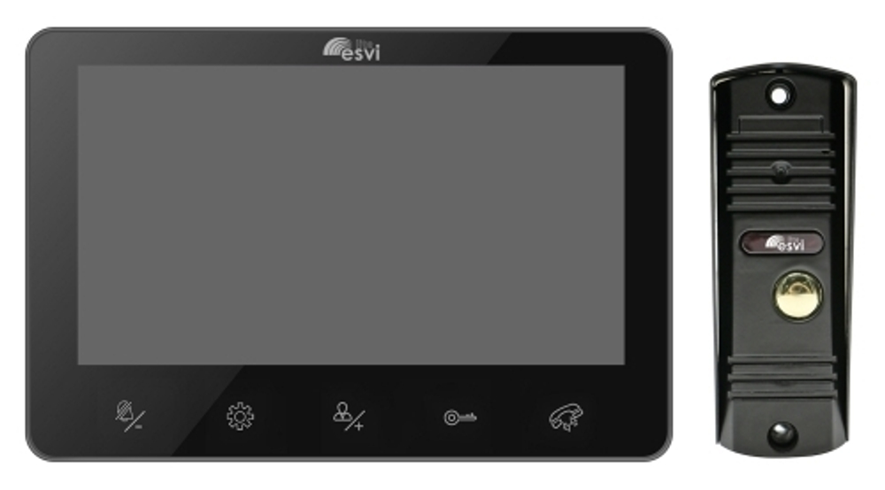 MP-K7B-BW6 (b) комплект CVBS видеодомофона 7 дюймовый монитор и вызывная панель