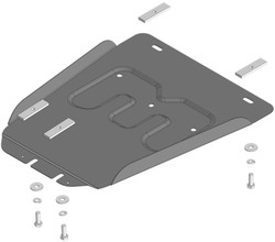 Усиленная защита КПП (2 мм, сталь) для JAC T6 2019-, Sollers ST6 2023- Motodor.78310