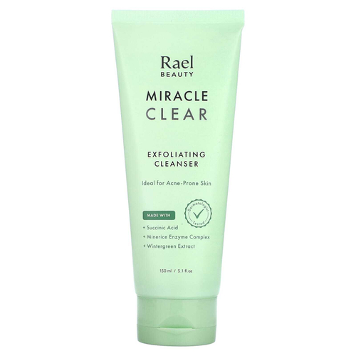Rael, Beauty, Miracle Clear, отшелушивающее очищающее средство, 150 мл (5,1 жидк. унц.)