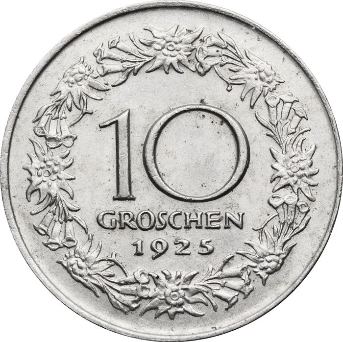 10 грошей 1925 Австрия