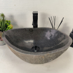 Раковина из речного камня RS-65037 51*36*16 0857