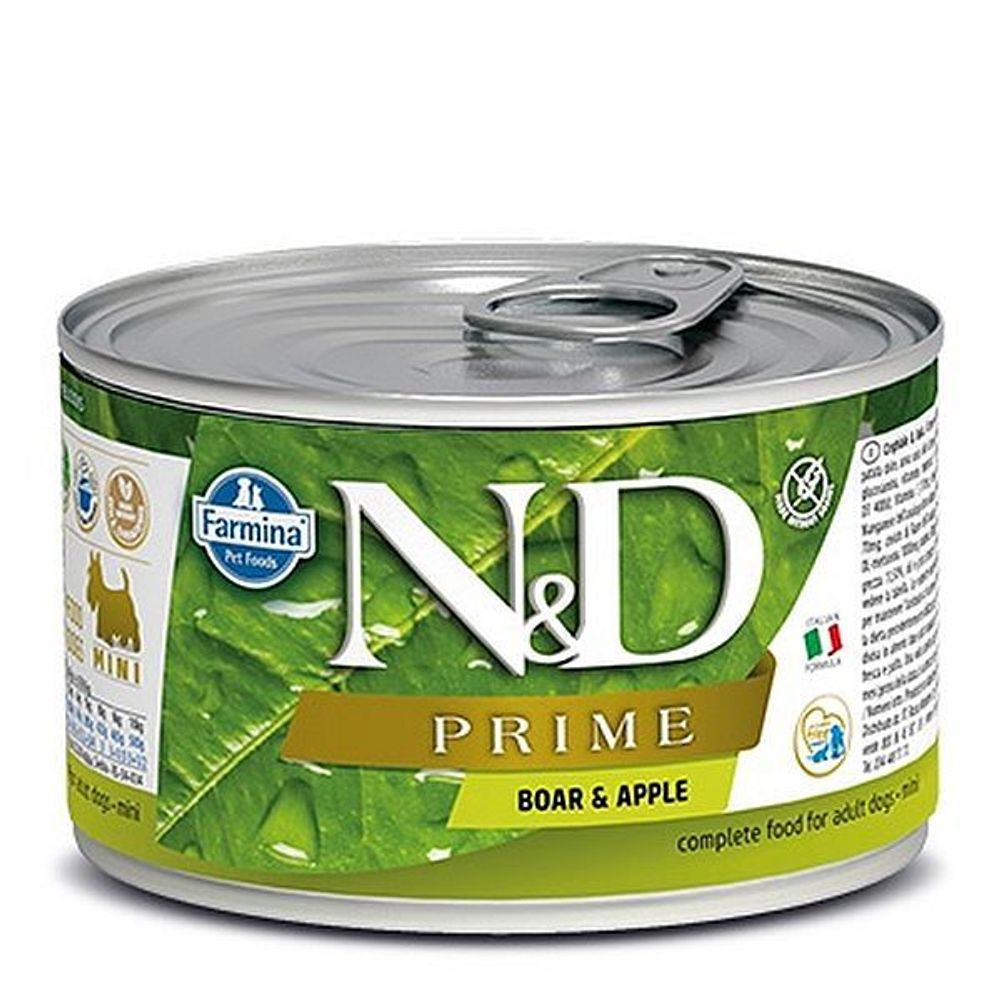 ND Dog PRIME Boar &amp; Apple MINI / Кабан с яблоком для собак мелких пород 140г