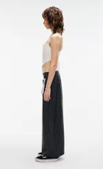 Юбка Kraizy Stripes Макси в полоску темно-серая