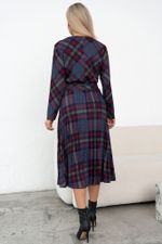 Платье Сильвия (синий/красный/бежевый) Р11-1086/16 Nikol (Акция)