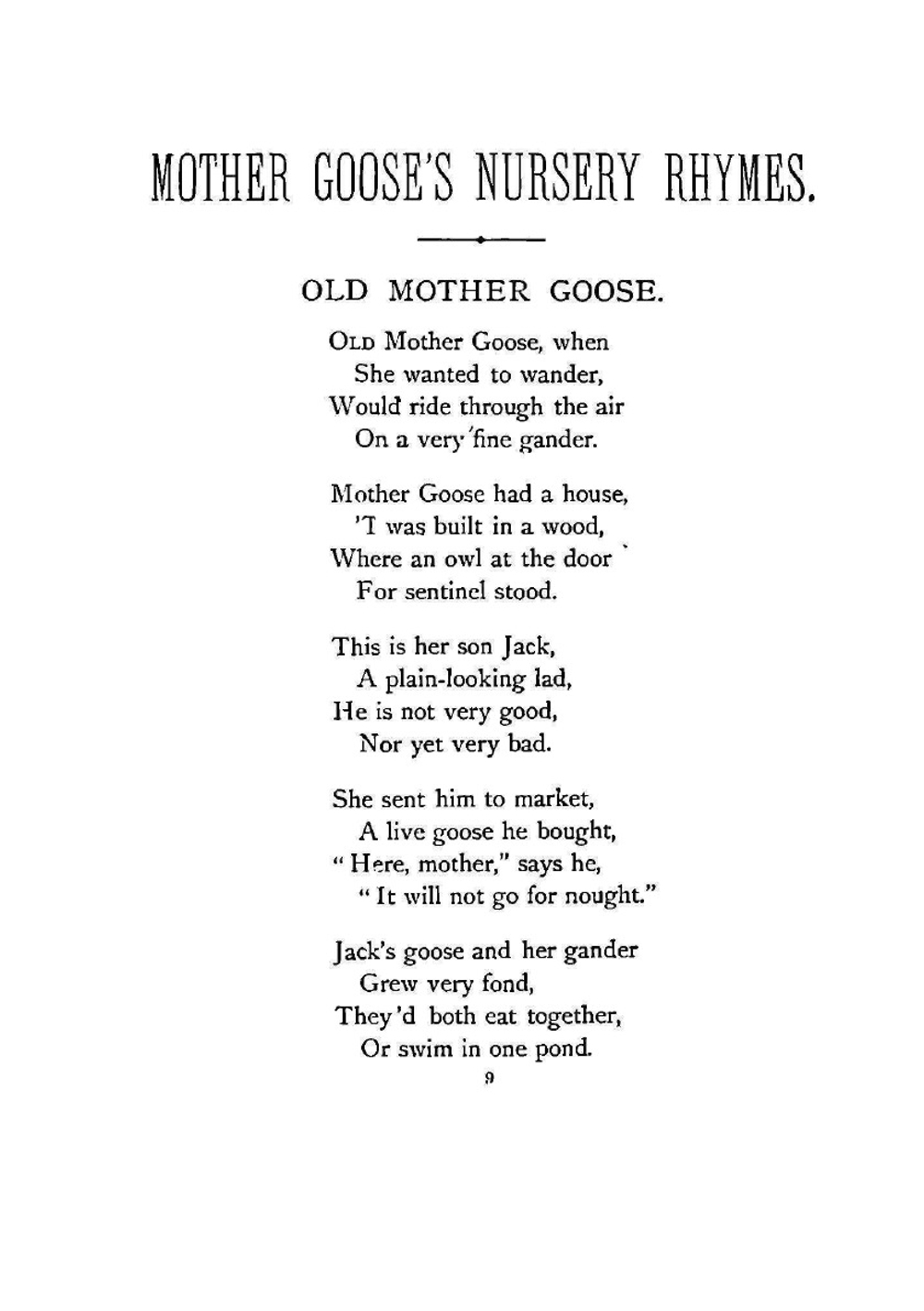 Mother Goose's Nursery Rhymes. A Ccollection of Alphabets, Rhymes, Tales, and Fingles | John Gilbert; John Tenniel; Walter Crane