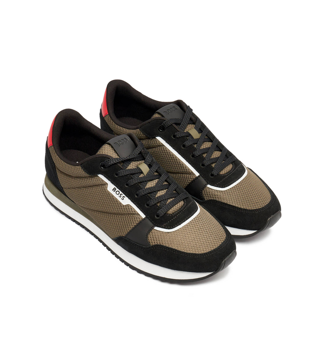 Кроссовки KAI_RUNN_MESD BOSS BLACK - хаки(50523355)