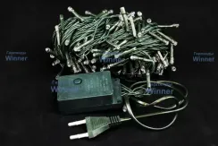 Светодиодная нить 26 м., 220V, 400 разноцветных LED ламп, контроллер, черный провод, Winner (m.01.5B.400-)